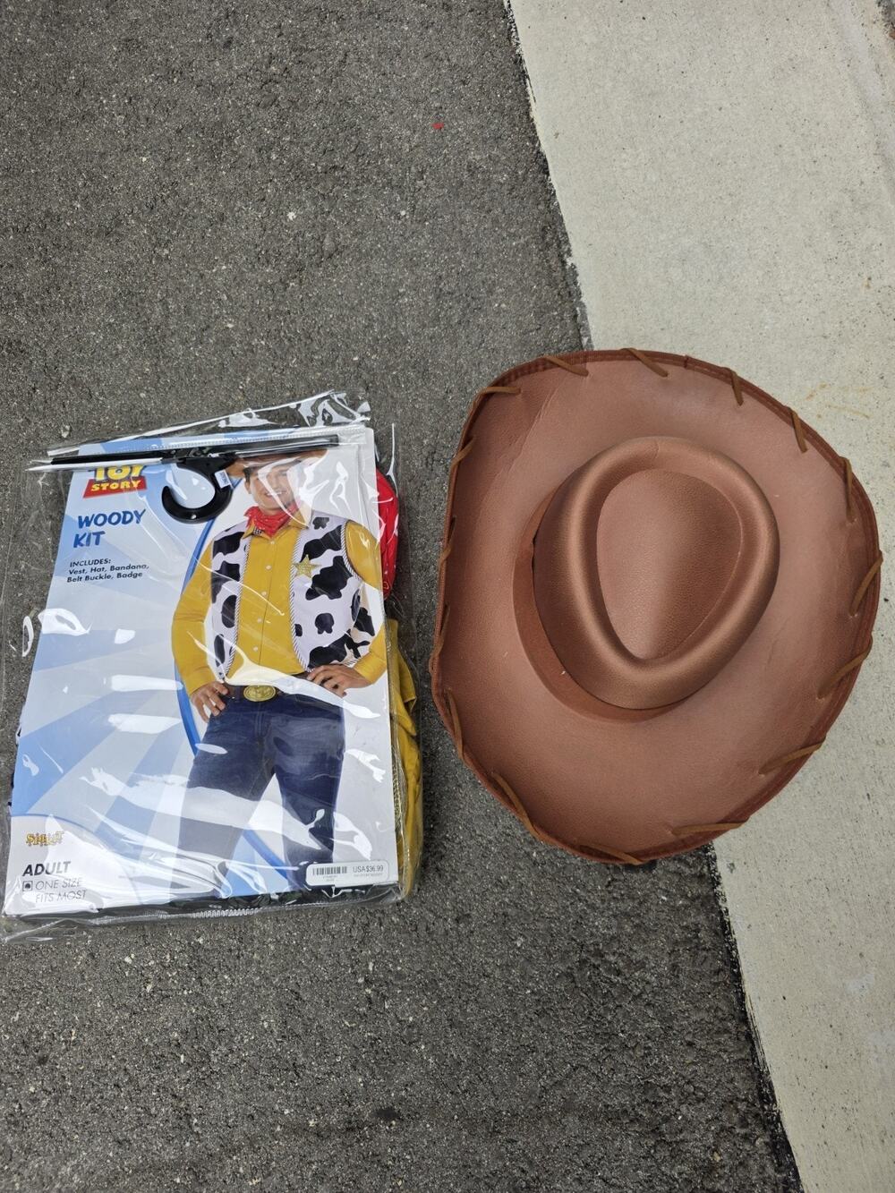 Toy Story Disney Pixar Adult Woody Costume One Size Halloween Dress Up